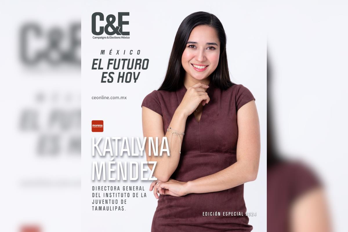 Katalyna Méndez Cepeda, directora general del INJUVE Tamaulipas. Foto: Revista Campaings and Elections México