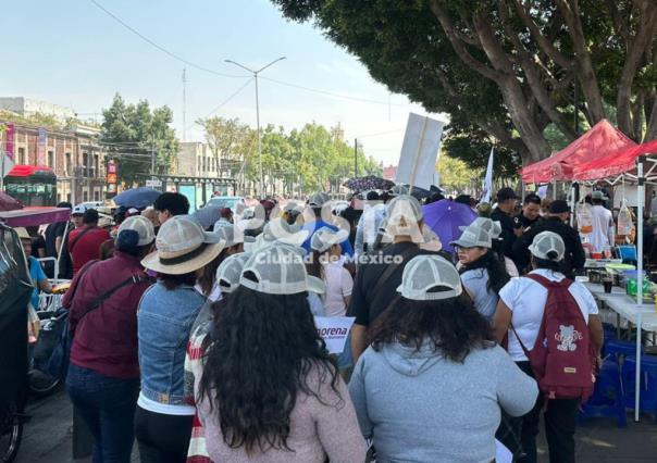 Comienza arribo masivo de asistentes al inicio de campaña de Claudia Sheinbaum