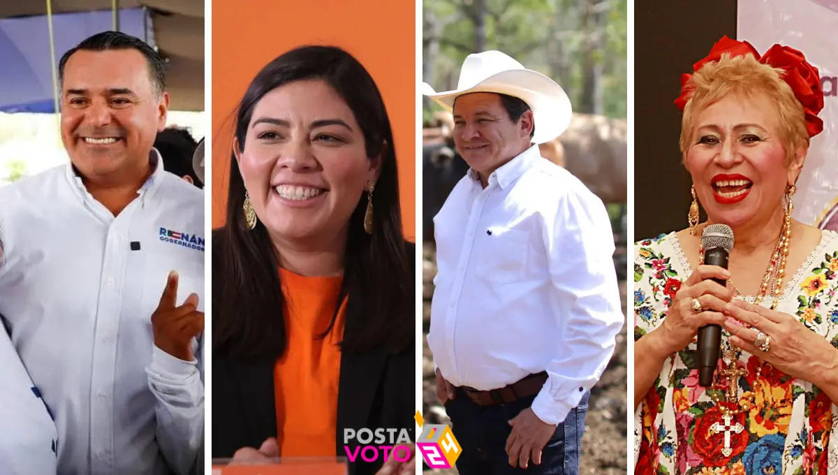 Uno de los cuatro candidatos será el próximo gobernador de Yucatán: Cortesía