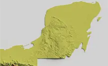 ¿Cómo es el relieve en la Península de Yucatán?