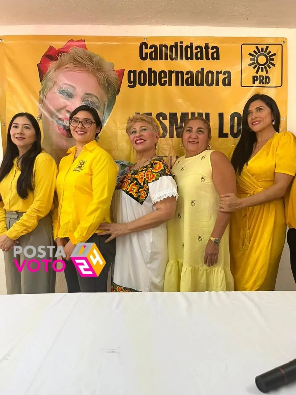 Jazmín López, candidata del PRD Yucatán, inició campaña en Mérida. Foto: Cortesía