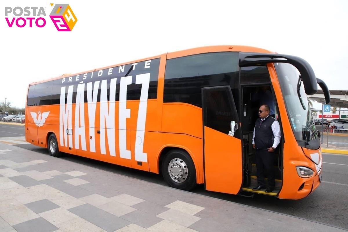 El fosfo bus de Jorge Máynez Foto: X(Twitter)