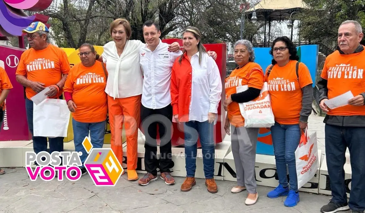 Arrancan los candidatos emecistas al Senado, Martha Herrera y Luis Donaldo Colosio, su gira de campaña en el sur de Nuevo León. Foto: Rosy Sandoval