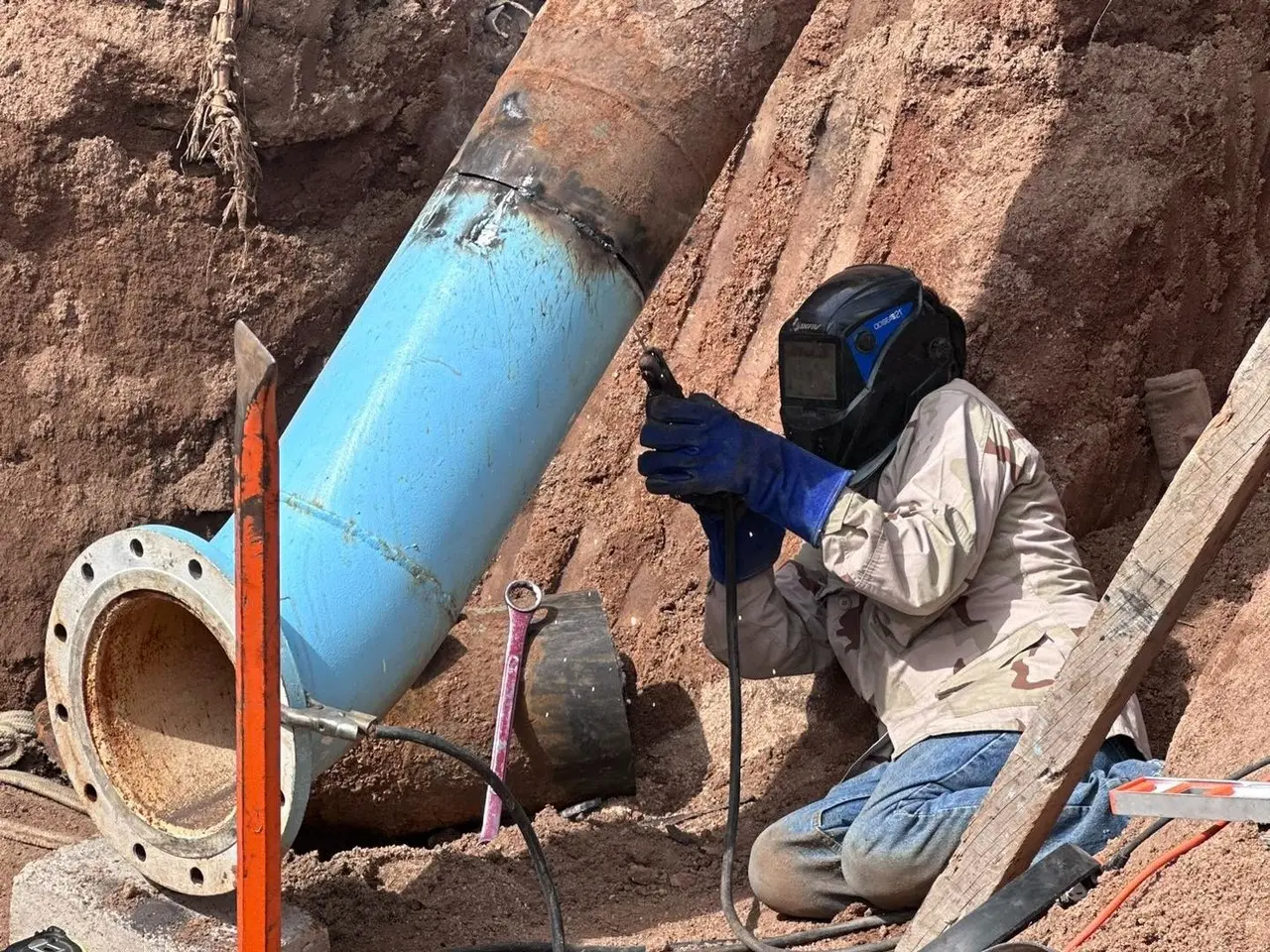 Reparan fuga de agua en Estación de Bombeo 3 de Cabo San Lucas