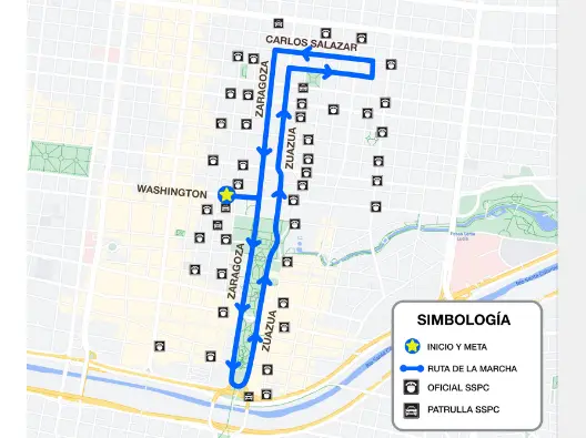Operativo vial por carrera 5 y 10K de la UDEM en Monterrey