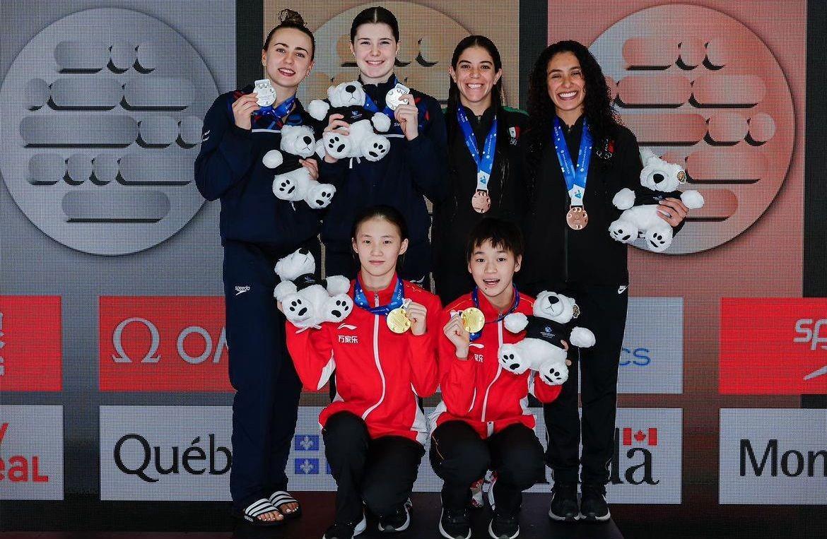 Clavadistas Alejandra Orozco y Gaby Agúndez ganan bronce en Copa del Mundo