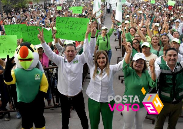 Eugenio Geño Hernández y Maki Ortiz Domínguez reciben apoyo masivo en Reynosa