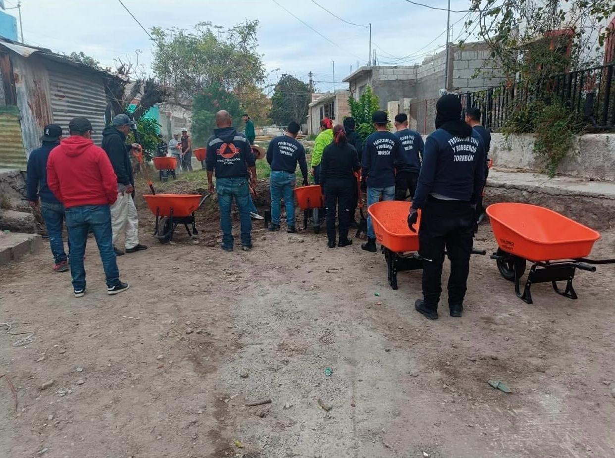 Las labores se realizaron en el sector poniente de Torreón. (Fotografía: Gobierno de Torreón)