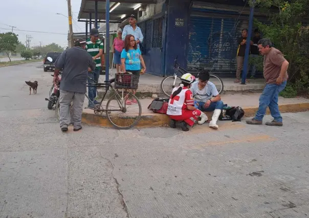 Motociclista sufre ataque epiléptico