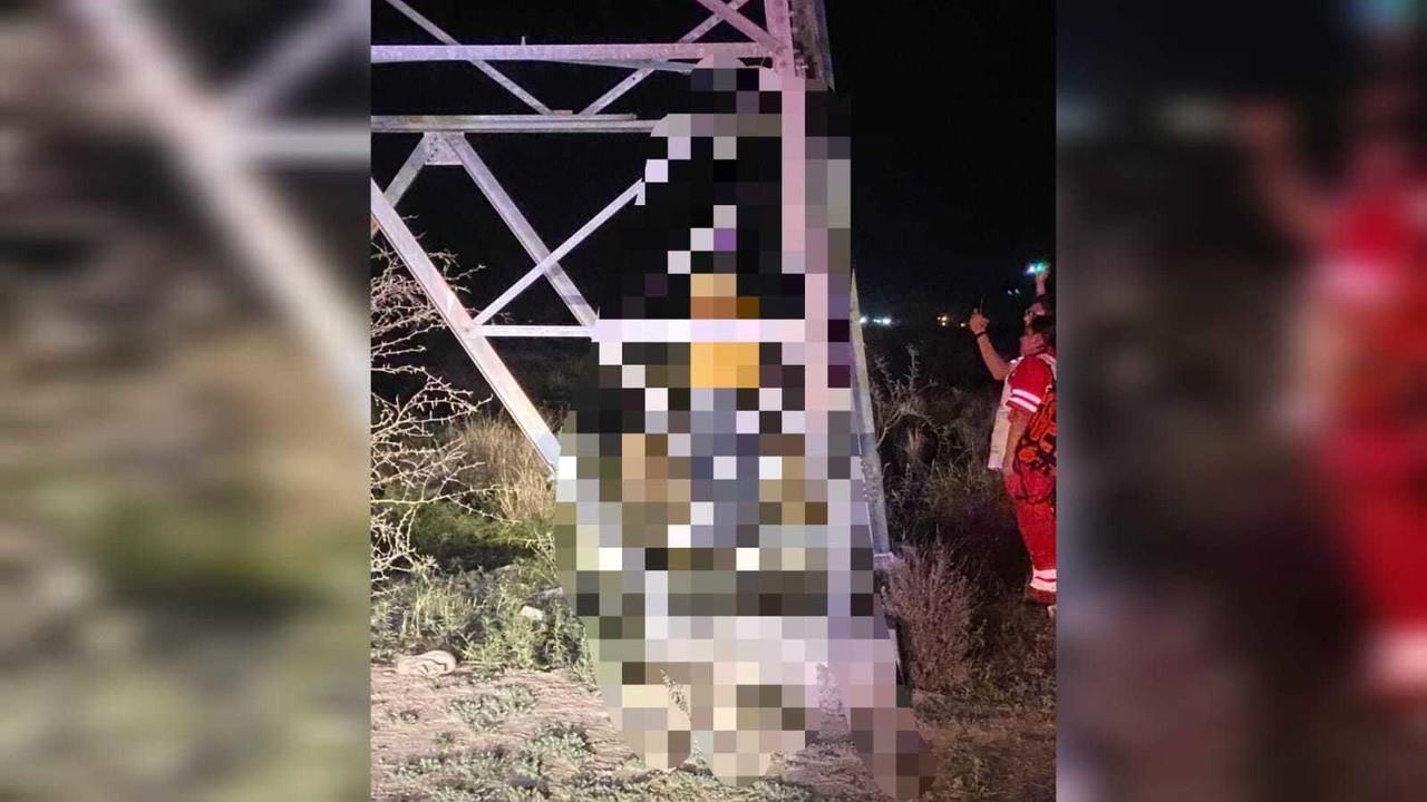 Un hombre muere en una torre de CFE al provocarse una autolesión. Foto: Especial/ POSTA Mx.
