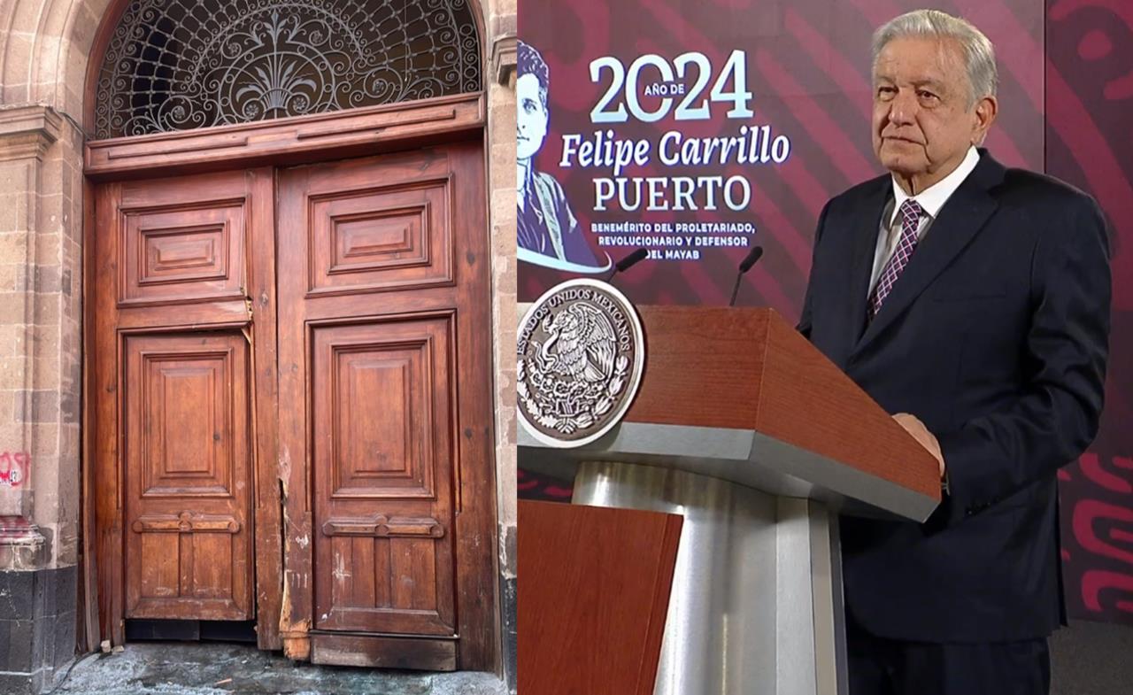 Están siendo manipulados. Así respondió AMLO tras irrupción en Palacio Nacional.       Foto: Especial