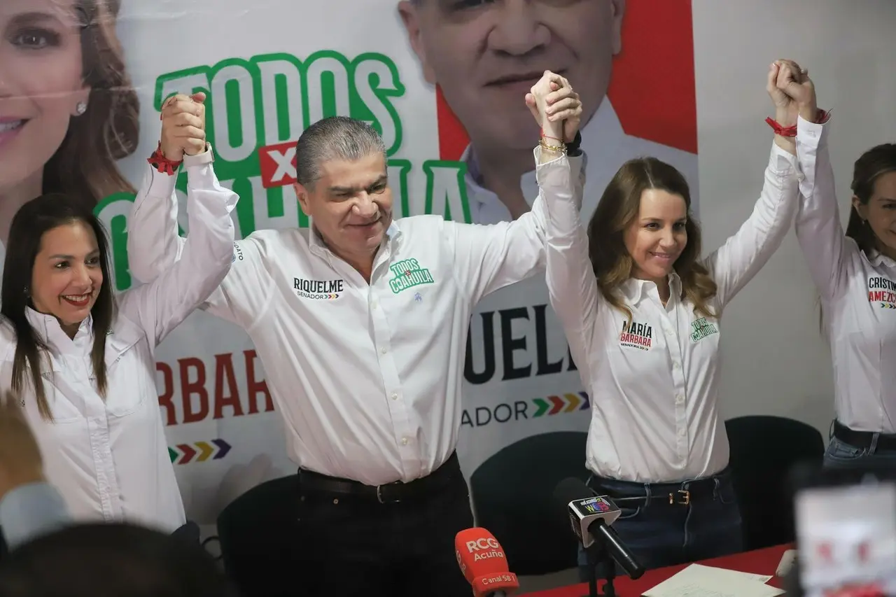 Miguel Riquelme y María Bárbara Cepeda estuvieron en Acuña. (Fotografía: Cortesía)