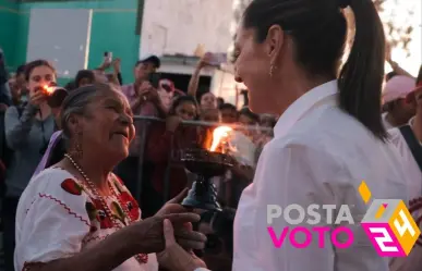 Entregan a Claudia Sheinbaum Bastón de Mando de pueblos Chichimeca y Otomí