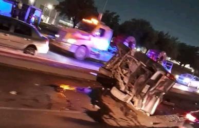 Choque deja dos lesionados en carretera Miguel Alemán