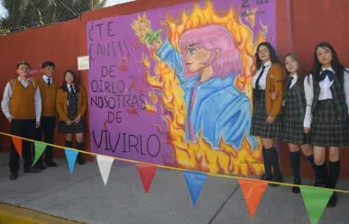 Murales en Nezahualcóyotl: Jóvenes apoyan la lucha de las mujeres