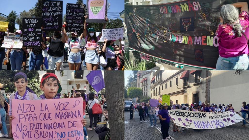 8M: ¿Qué mensajes transmiten los carteles y pancartas exhibidos en la marcha?