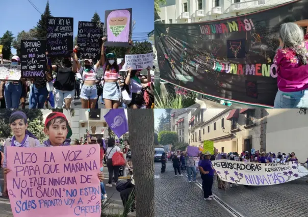 8M: ¿Qué mensajes transmiten los carteles y pancartas exhibidos en la marcha?