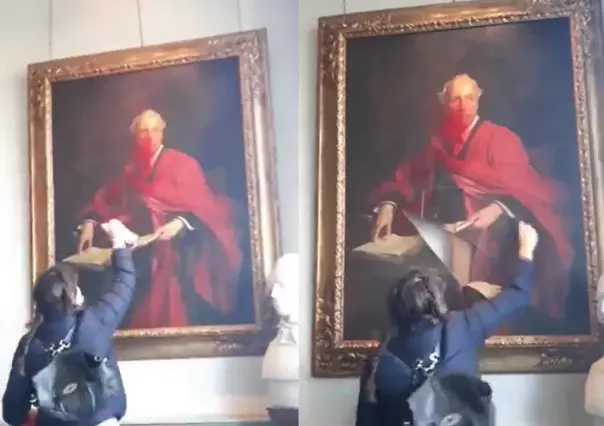 Destruyen pintura de Lord Balfour en la Universidad de Cambridge (VIDEO)