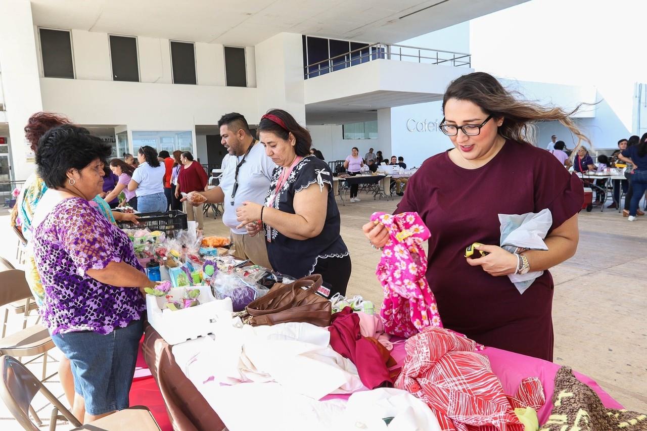 FGE en el encuentro de celebración del Día Internacional de la mujer. Foto: FGE Yucatán