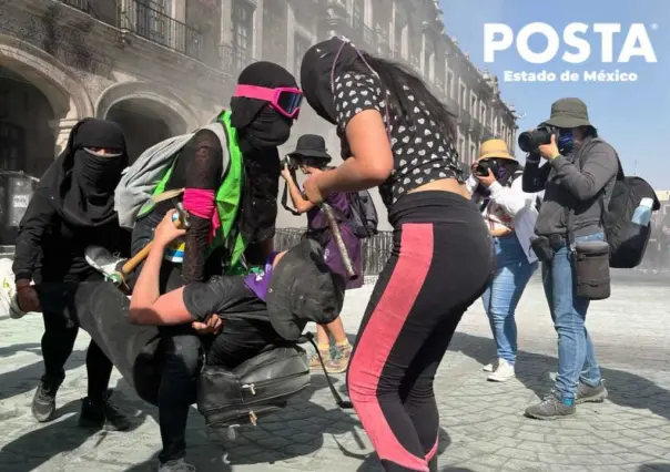 Mujeres marchan y conmemoran el 8M en Toluca (VIDEO)