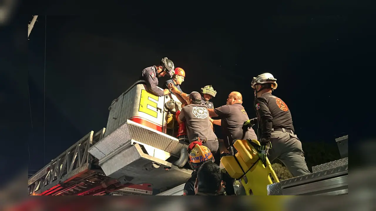 Rescatan a hombre venezolano. Foto. Cortesía