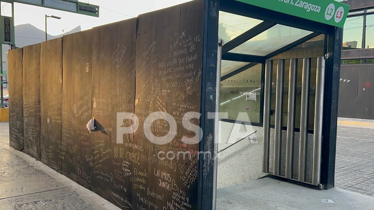 Pintas en el Día Internacional de la Mujer. FOTO. Jorge López