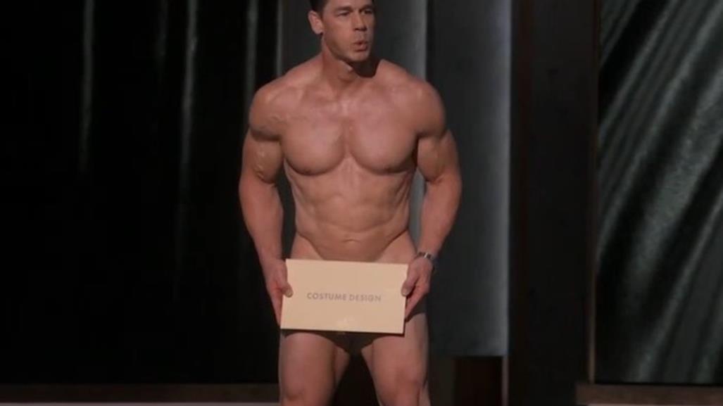 ¡John Cena aparece desnudo en los Oscar! Presentó el premio al mejor vestuario