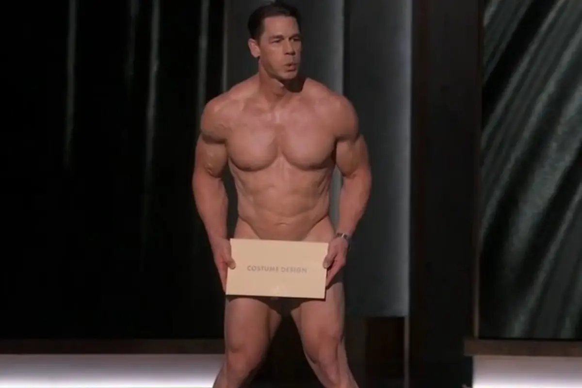 John Cena apareció desnudo en los Premios Oscar Foto: X(Twitter) @DiscussingFilm