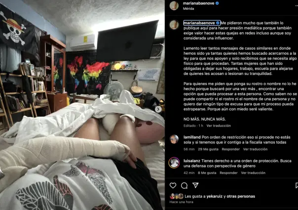 Influencer yucateca denuncia acoso  por parte de un sujeto y la ley no procede