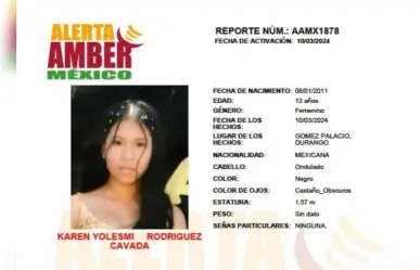 Buscan a Karen Yolesmi, adolescente de 13 años desaparecida en Durango