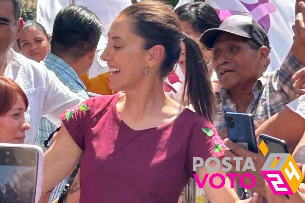 Desde Morelos, Sheinbaum Pardo aseguró que la propuesta de su contrincante, Xóchitl Gálvez, es “una ocurrencia”. (FOTO: Rodrigo Rey/ Posta México)