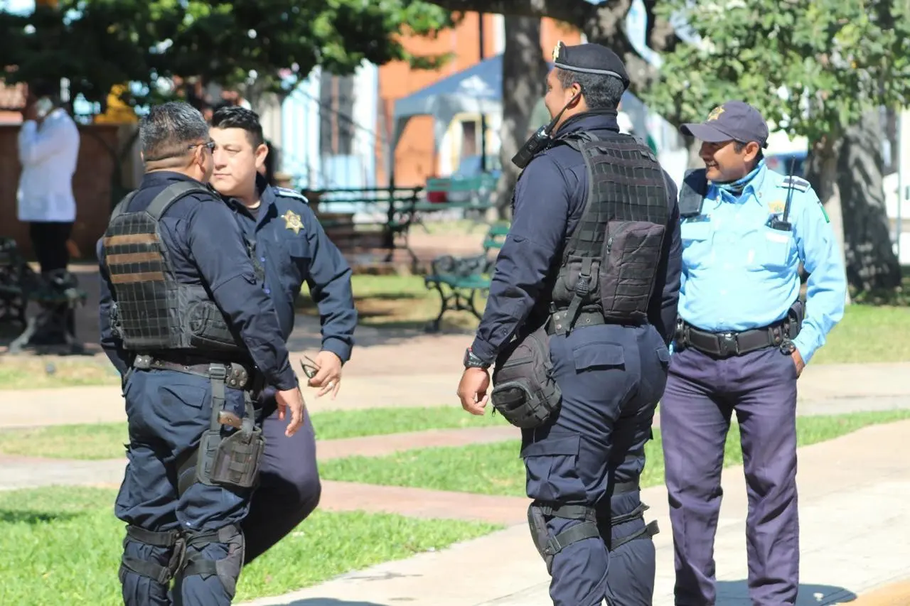 Policía municipal. Foto: Irving Gil