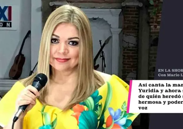 Sorprende voz de la mamá de Yuridia cantando