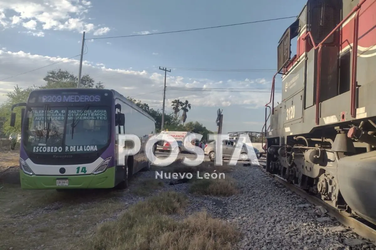 Embiste tren a ruta 209