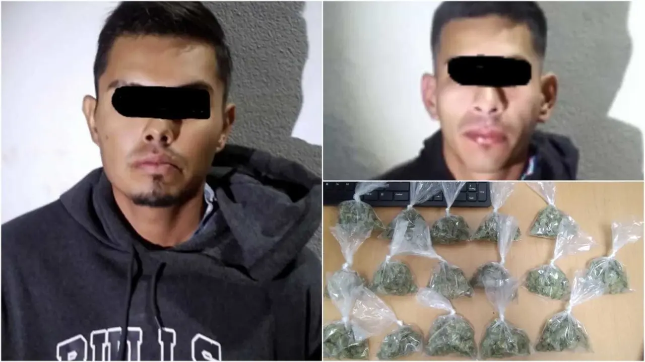 2 hombres fueron detenidos al pelear y les hallan marihuana. Foto. Cortesía