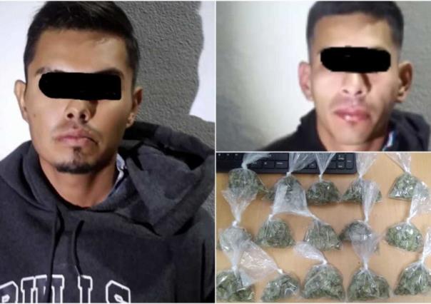 Policías de Proxpol detienen a dos hombres por pelear y les hallan marihuana