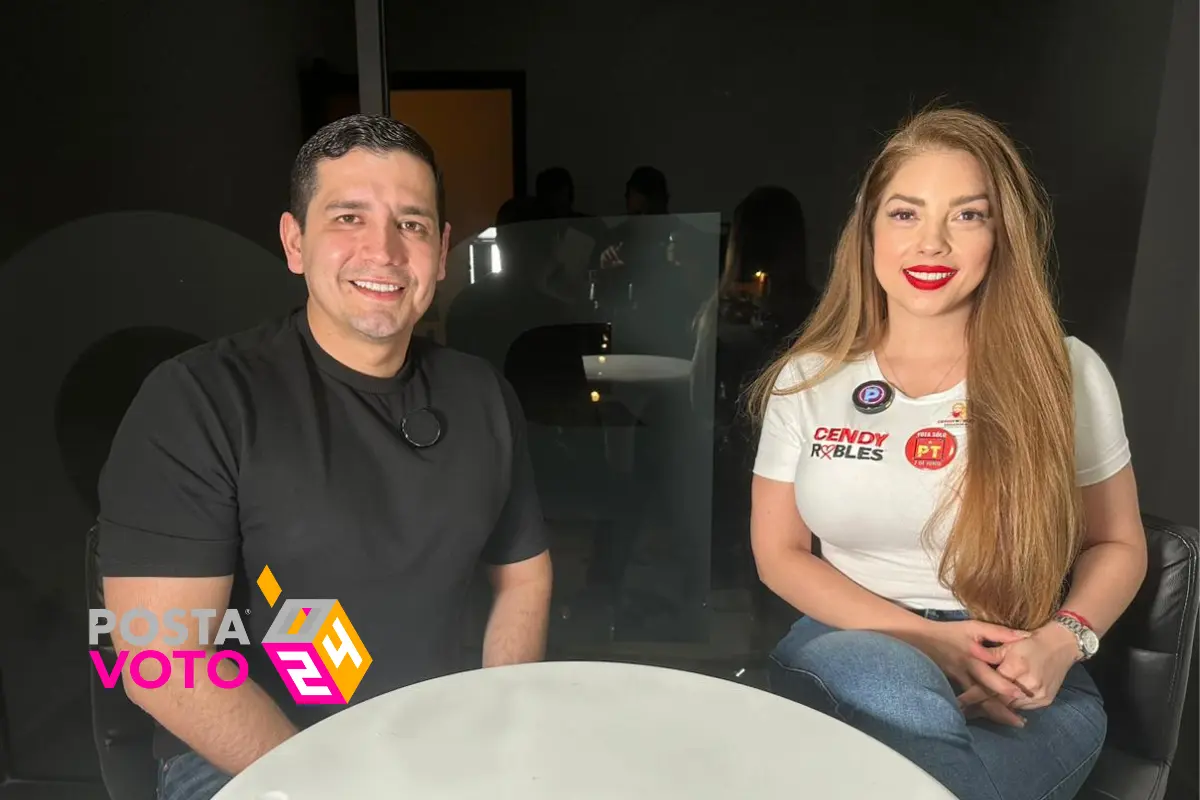 Cendy Robles, candidata del PT al Senado de la República en La Entrevista de Posta Tamaulipas.