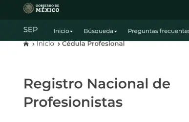 ¿Cómo puedo consultar mi cédula profesional?