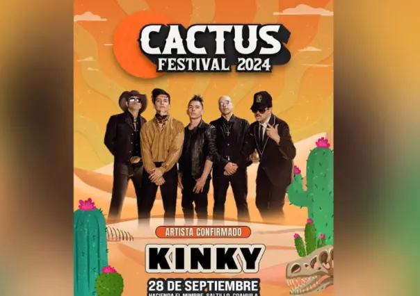 Se une Kinky al cartel del Cactus Festival en Saltillo