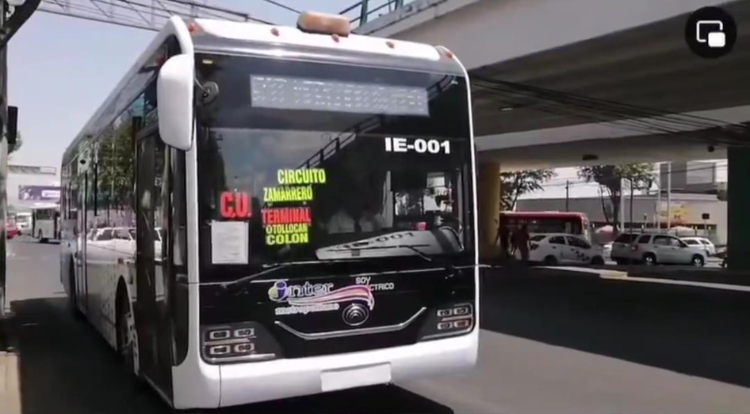 La Secretaría de Movilidad puso en marcha las pruebas de los transportes eléctricos. Imagen: Captura de pantalla.