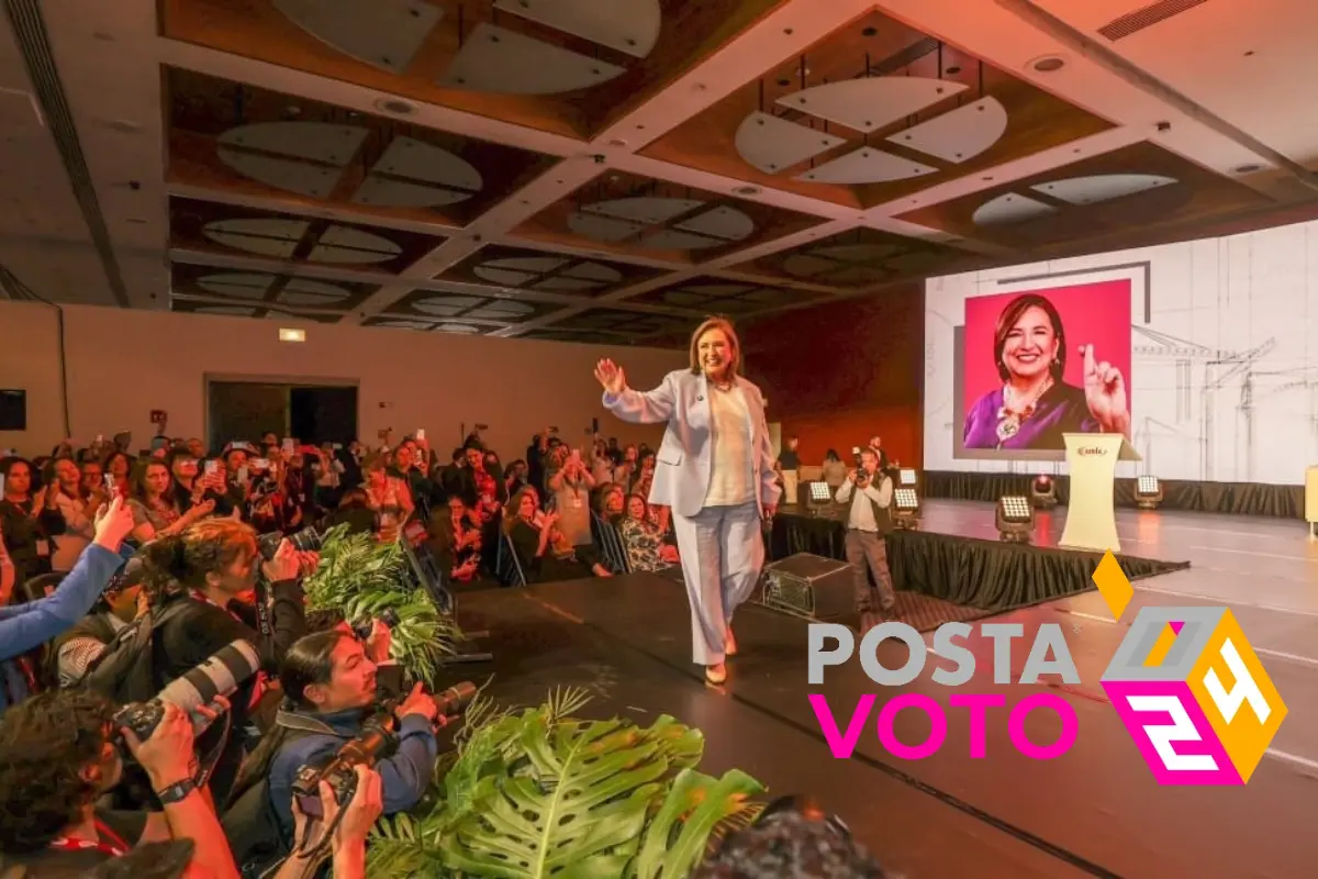 La candidata a la presidencia por la coalición “Fuerza y Corazón por México”, Xóchitl Gálvez, aseguró que de ganar la presidencia de la República, las obras de infraestructura ya no estarán a cargo de militares. (FOTO: @XochitlGalvez)