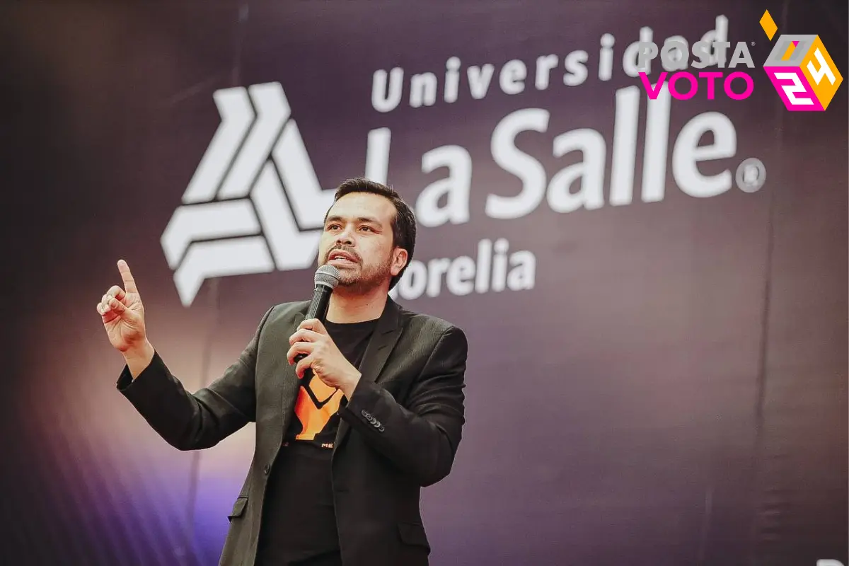 “Un millón de jovenes a la universidad”, propone Jorge Álvarez Máynez. Foto: @AlvarezMaynez