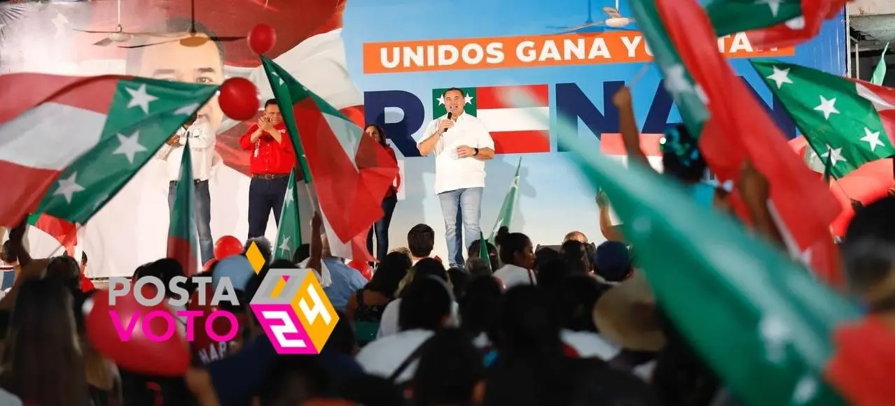 Renán Barrera en su día 15 de campaña, ha recorrido 35 municipios de Yucatán. Foto: Cortesía