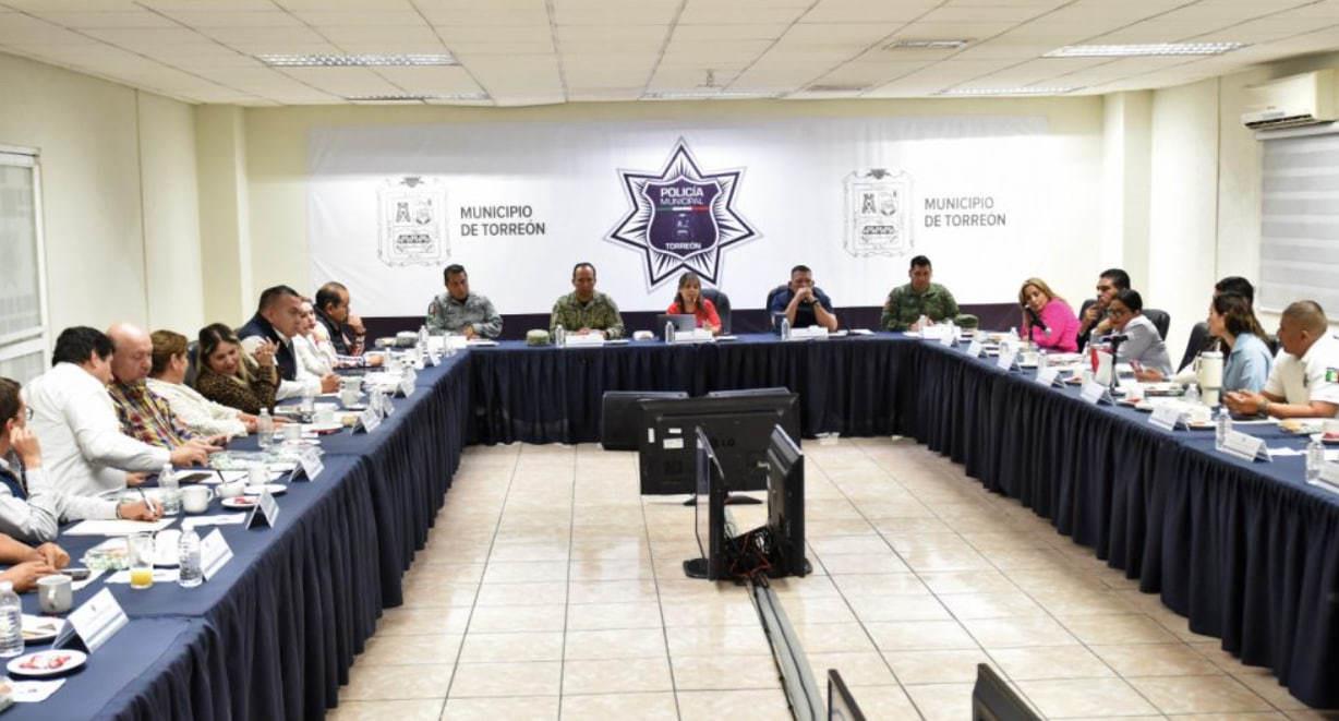 Se llevó a cabo una nueva reunión de seguridad en Torreón. (Fotografía: Gobierno de Torreón)