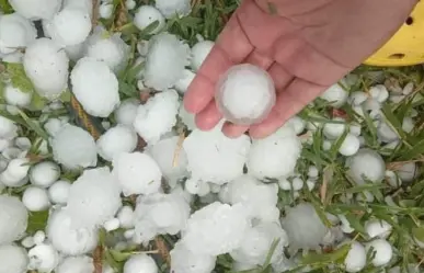 Cae enorme granizo en la Región Carbonífera, Coahuila