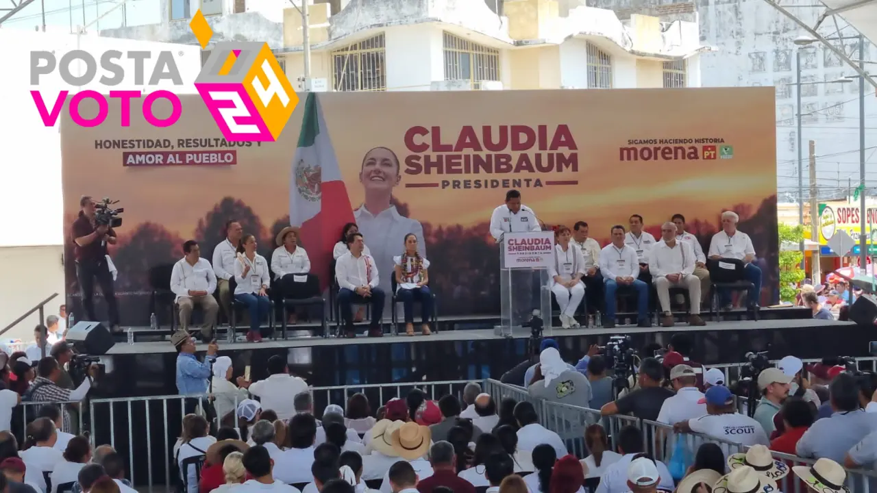 El candidato a la gubernatura de Tabasco, Javier May Rodríguez, arranco su campaña en el municipio de Paraíso. Foto: Armando de la Rosa / POSTA