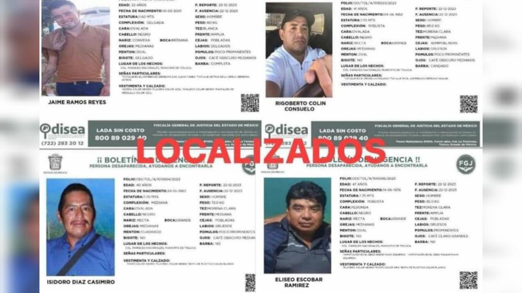 Rescatan con vida a polleros secuestrados en Toluca.