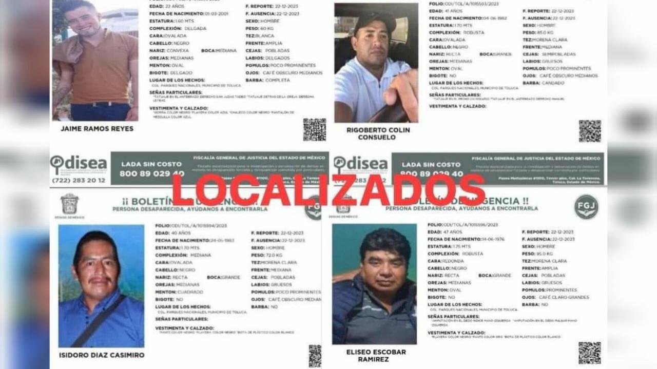 No se informó en qué municipio fue el rescate ni si hubo personas detenidas. Foto: FGJEM