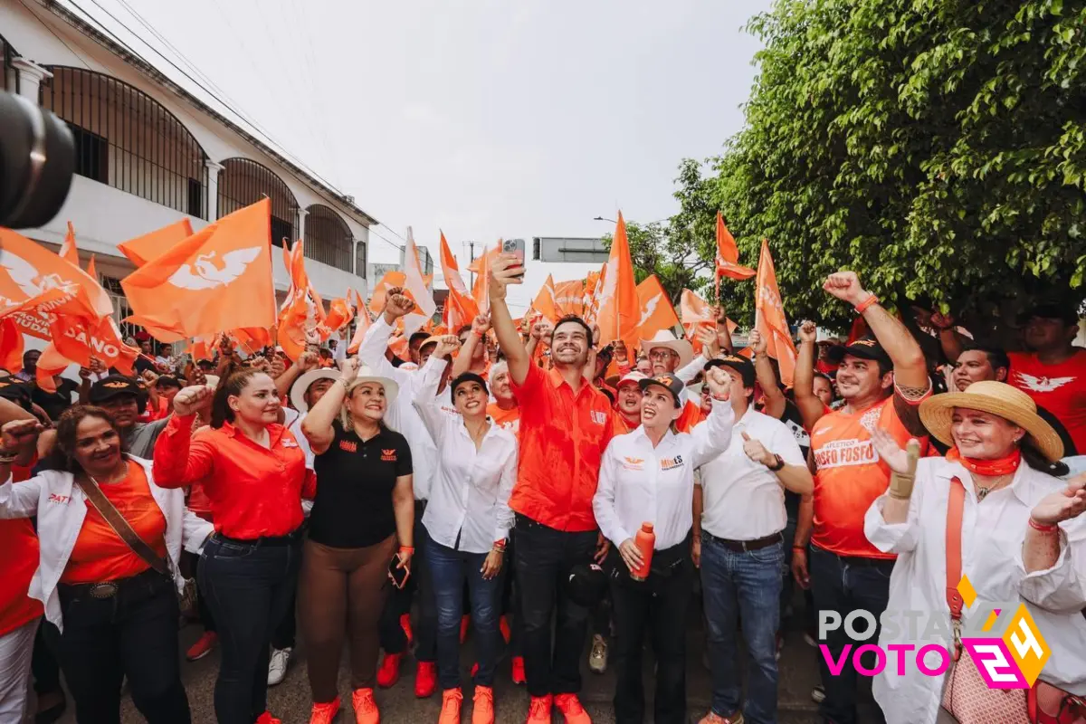 Realiza Máynez caminata al lado de  Karla Rabelo y Minés de la Fuente en sus arranques de campaña por la alcaldía y la gubernatura respectivamente Foto: X @AlvarezMaynez