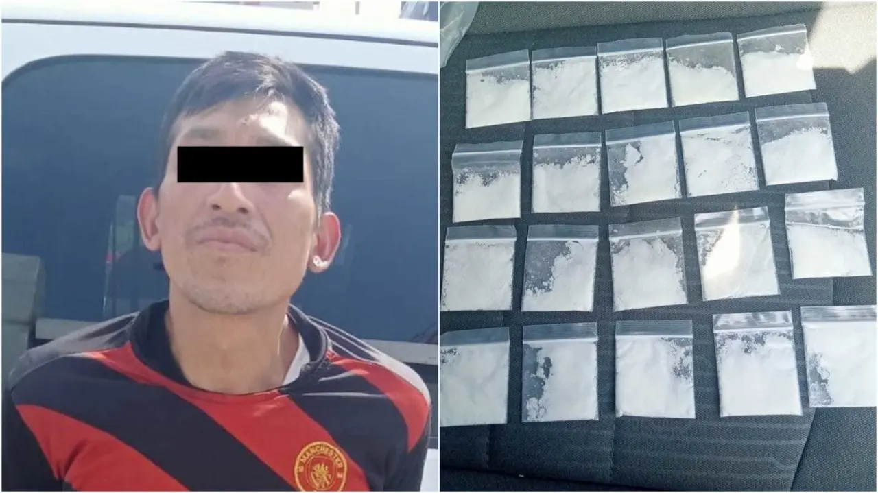 Detienen a hombre por presunta venta de droga. Foto. Cortesía